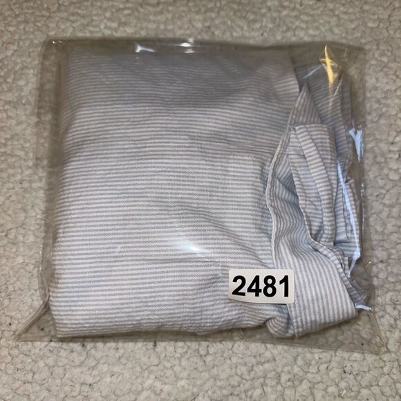 Zara Girls Size 10 Button Down Crop LS Blouse Shirt Blue White Stripes EUC - Picture 11 of 11
